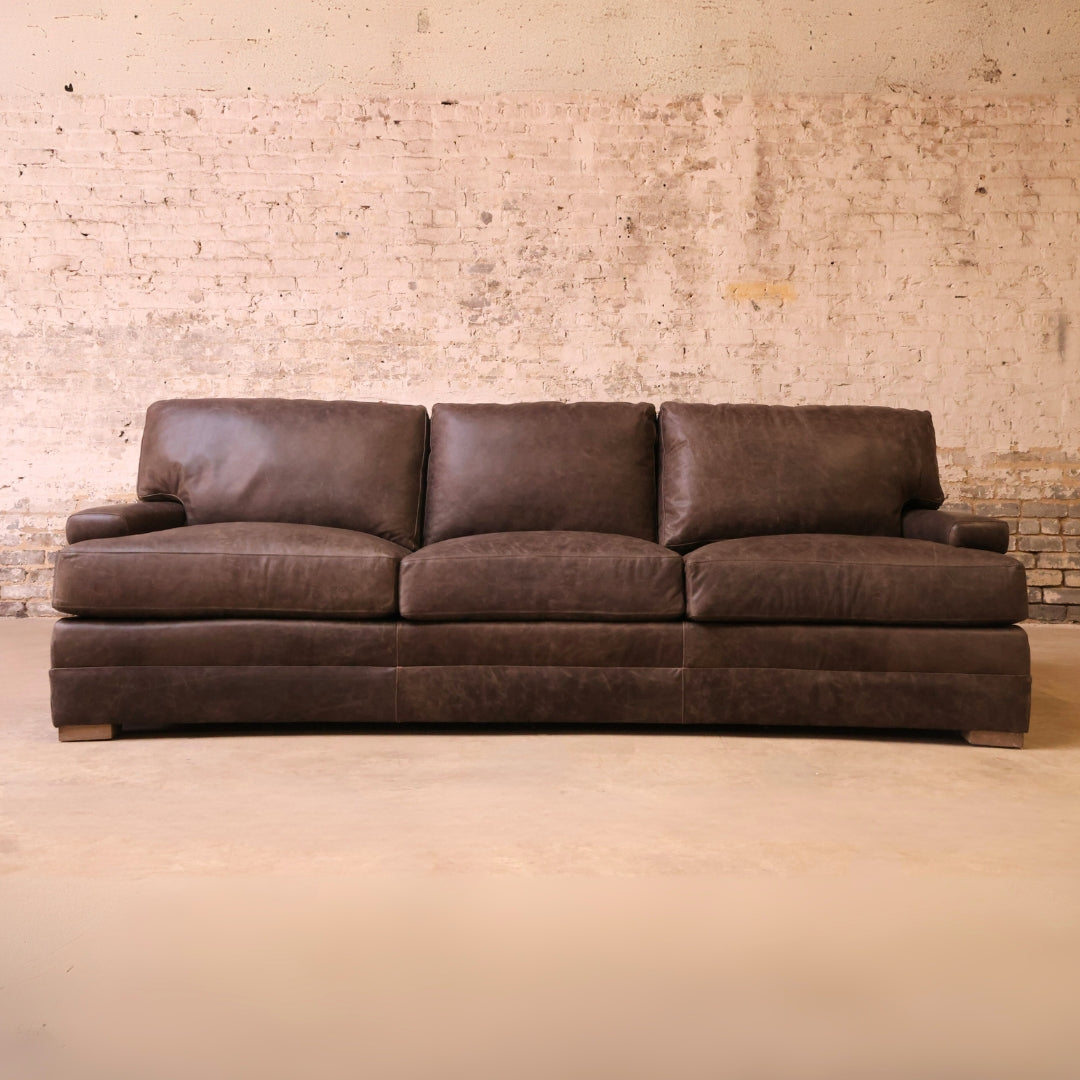 Burnham Leather Sofa - Thumbnail 2