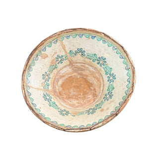 18th Century Spanish Fajalauza Lebrillo Pottery
