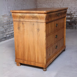 Walnut Biedermeier Chest, Circa 1840
