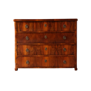 Elmwood Biedermeier Chest, Circa 1835
