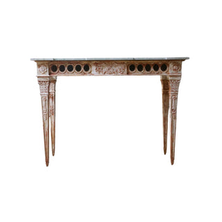 20th Century Italian Marble Top Console
