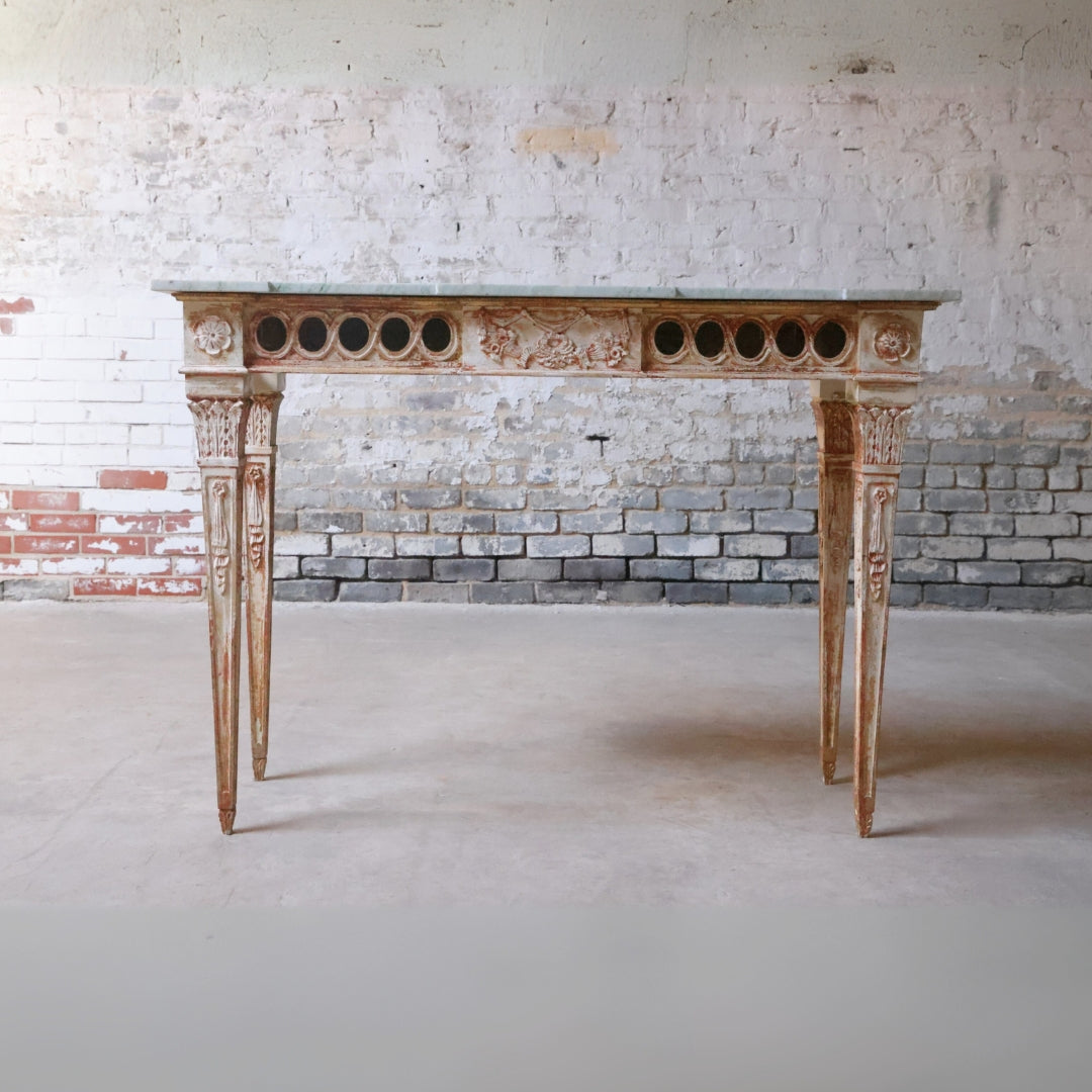 20th Century Italian Marble Top Console - Thumbnail 3