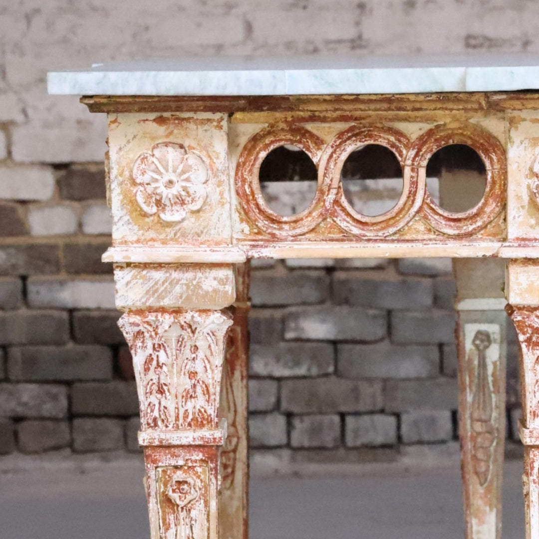 20th Century Italian Marble Top Console - Thumbnail 5