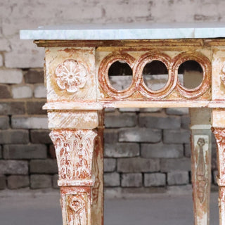20th Century Italian Marble Top Console
