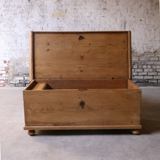 Baroque Dower Pine Trunk, Circa 1760
