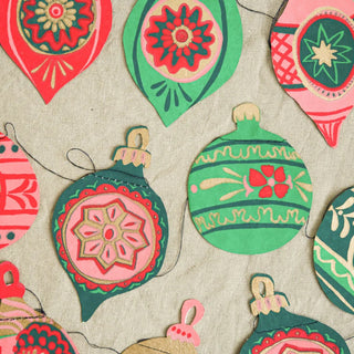Holiday Baubles Sewn Garland
