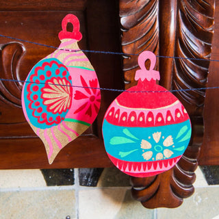 Holiday Baubles Sewn Garland

