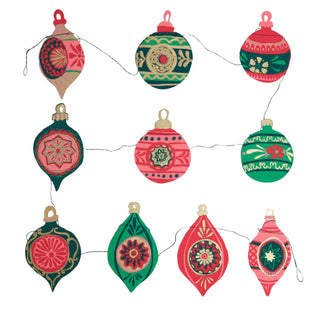 Holiday Baubles Sewn Garland

