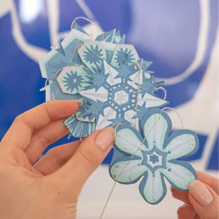 Snowflakes Sewn Garland
