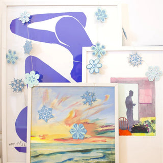 Snowflakes Sewn Garland
