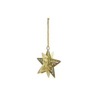 Assorted Gold 3D Snowflake Ornament
