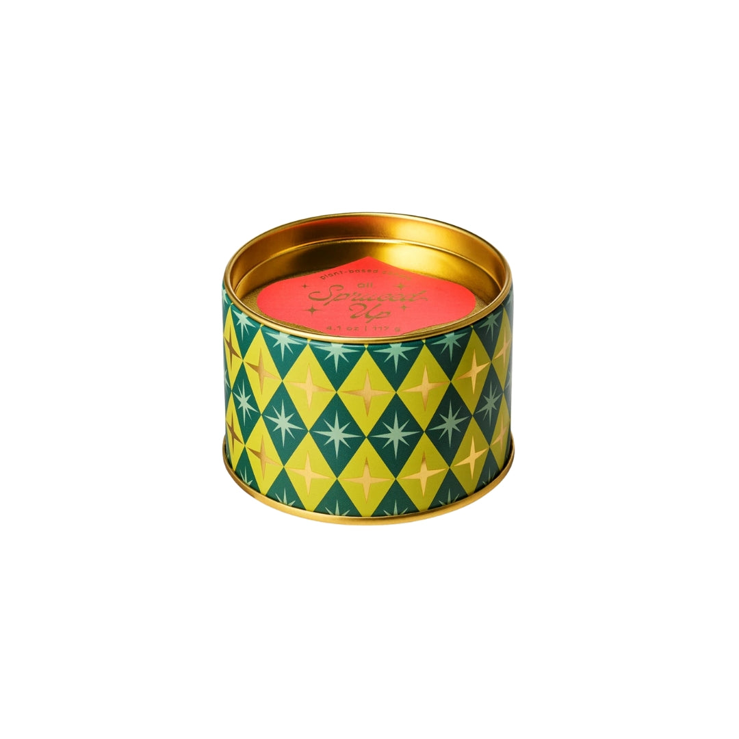 All Spruced Up Tin Candle
