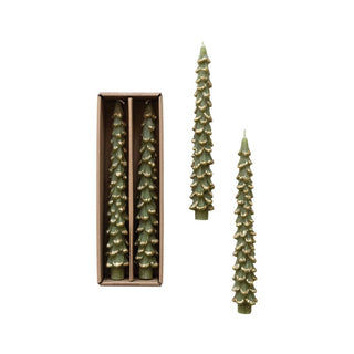 Holiday Tree Taper Candles (Set of 2)
