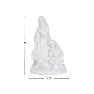 Stoneware Holy Family

