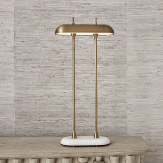 Papyrus Buffet Lamp   White Marble

