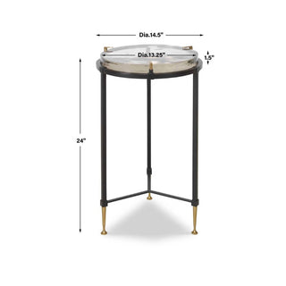 Ice Block Accent Table

