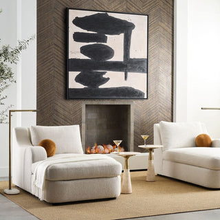 Pier Accent Table   Beige Travertine
