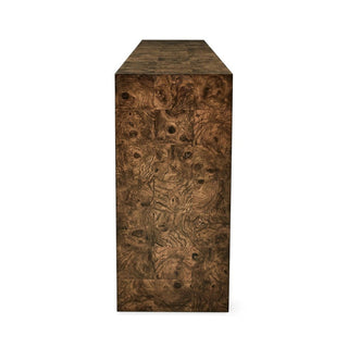 Ingrain Console Table   Cocoa Brown
