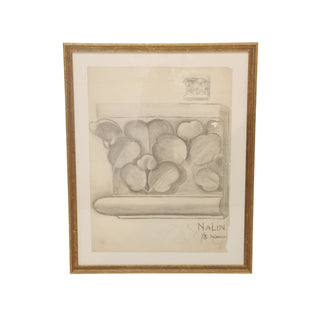 20th Century French Graphite Corbel Drawing
