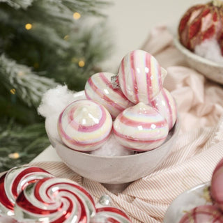 Short Candy Swirl Ornament
