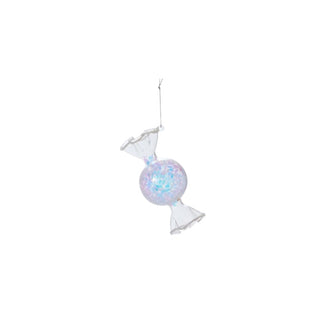 Iridescent Glass Candy Ornament

