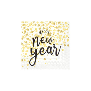 Confetti New Year Cocktail Napkins
