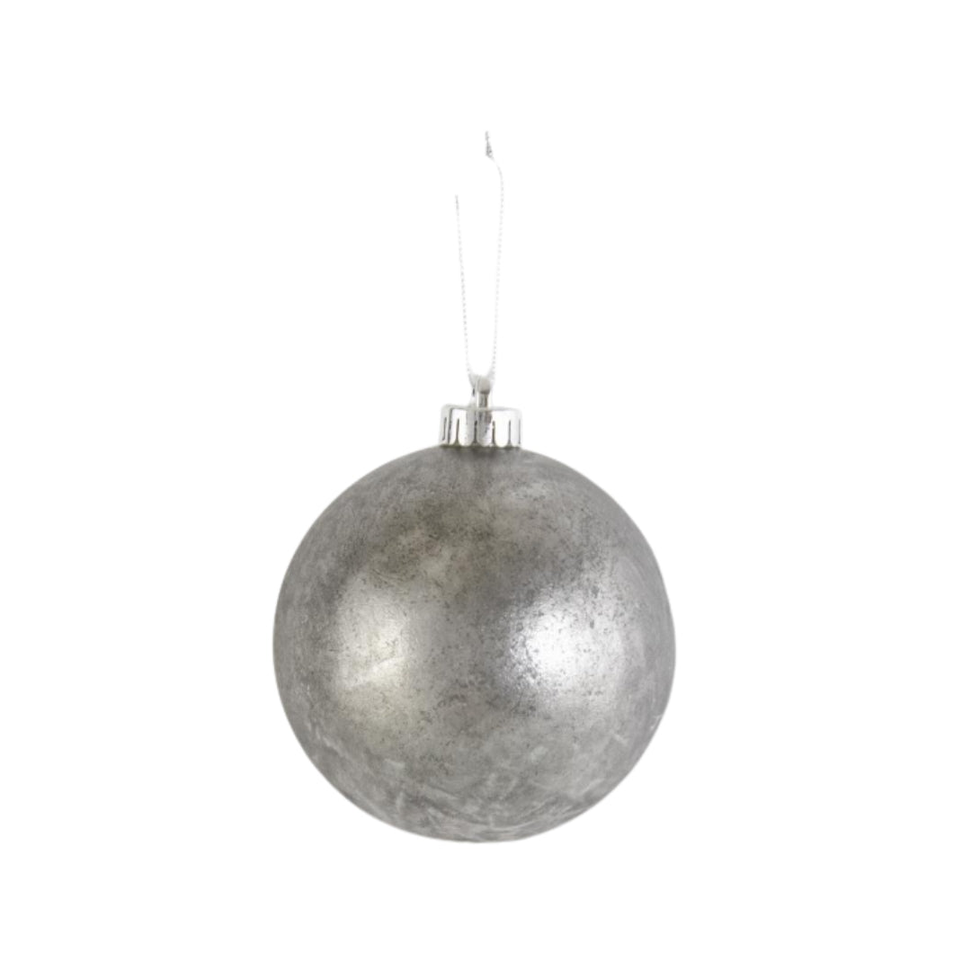 Silver Mercury Round Ornament