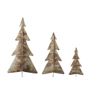 Textured Gold Burnt Metal Tree
