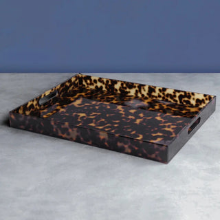 Vida Acrylic Tortoise Tray with Handles (Extra Large)
