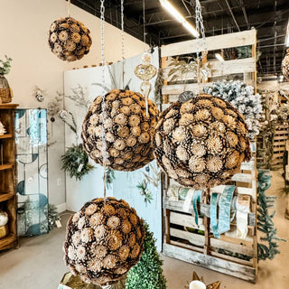 Bronze Natural Pine Cone Ornament (Large)
