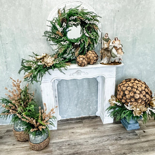 Bronze Natural Pine Cone Ornament (XXL)
