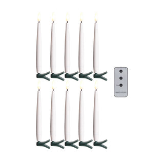 6" Clip on Lighted Candles with Remote (Box of 10)
