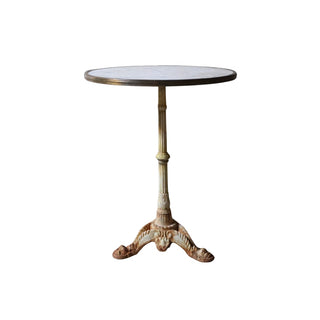 Vintage Marble Top Bistro Table
