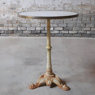 Vintage Marble Top Bistro Table

