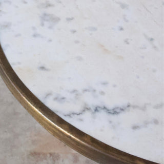 Vintage Marble Top Bistro Table
