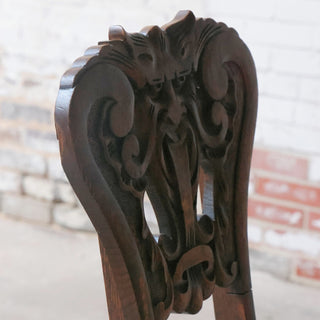 Vintage Carved Back Chairs (Set of 2)
