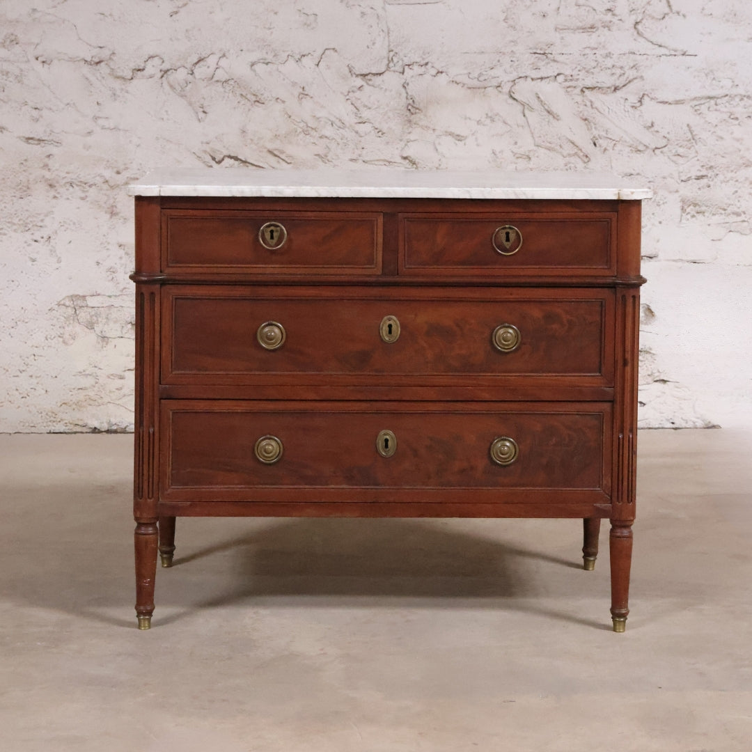 19th Century Louis XVI 3 Drawer Chest - Thumbnail 2