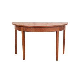 20th Century Walnut Demilune Table
