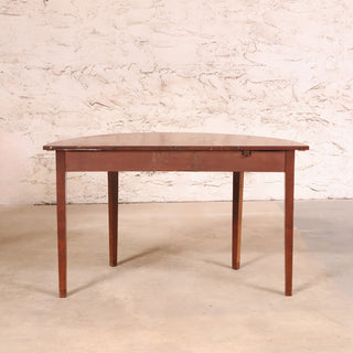 20th Century Walnut Demilune Table
