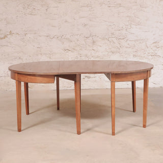 20th Century Walnut Demilune Table
