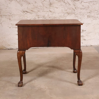19th Century English Walnut Two Drawer Table
