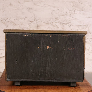 19th Century Brass over Wood Paneled Box
