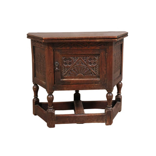19th Century English Oak Credence Table
