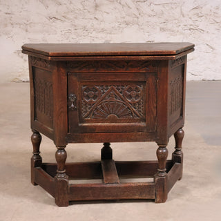 19th Century English Oak Credence Table

