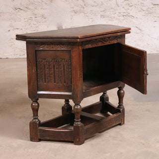 19th Century English Oak Credence Table
