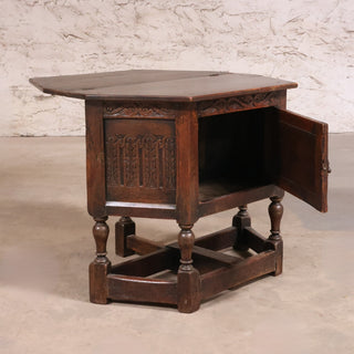 19th Century English Oak Credence Table
