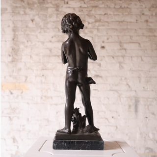 19th Century French Bronze Figural Sculpture of a Boy

