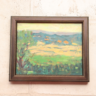 20th Century French Golden Field Painting
