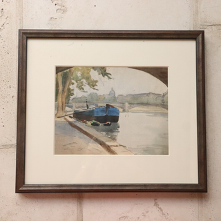 Early 20th Century French Watercolor Art (Set of 7)
