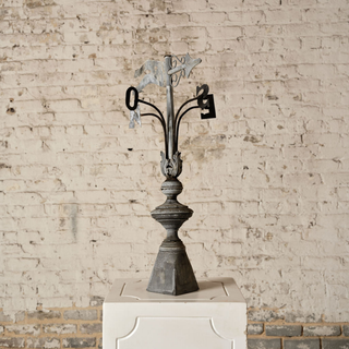 18th Century French Zinc Finial
